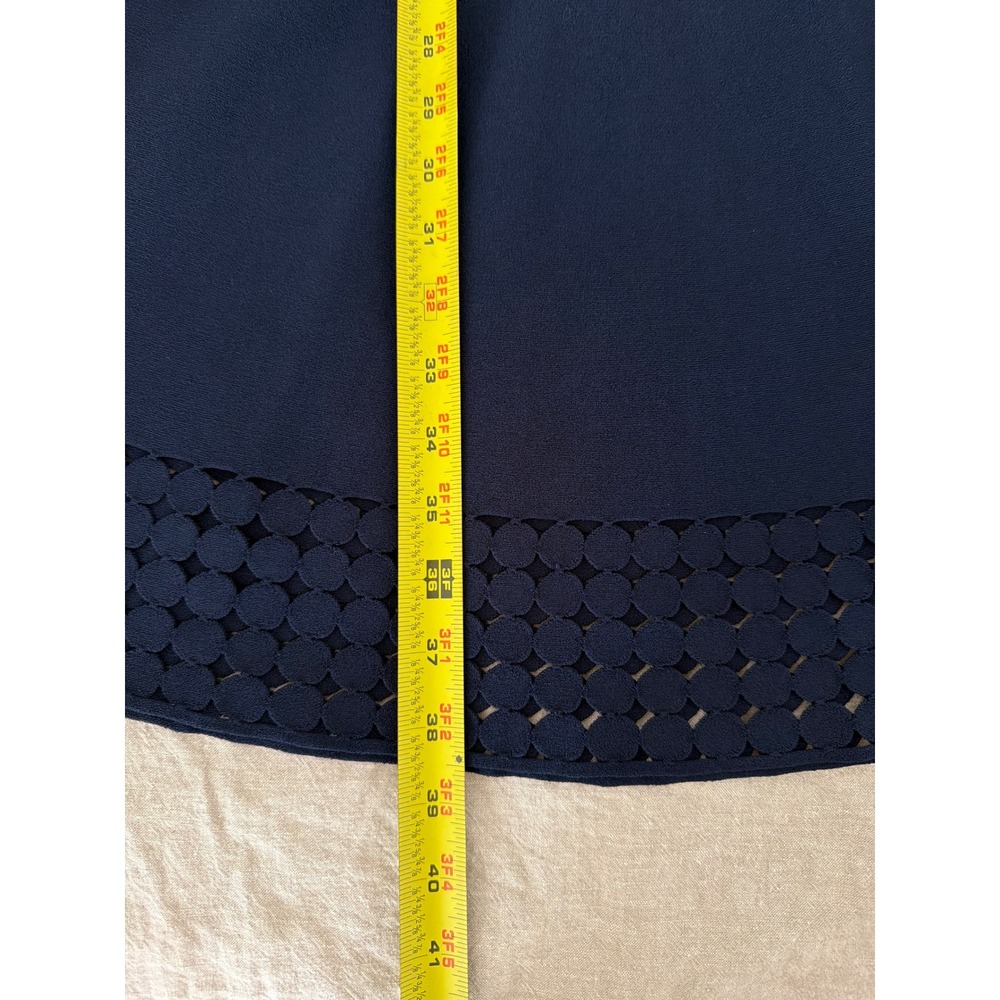 Akris Punto Lace Sleeveless A-Line Knit Dress Laser Cut Geometric Sleeveless 8 - Picture 6 of 6